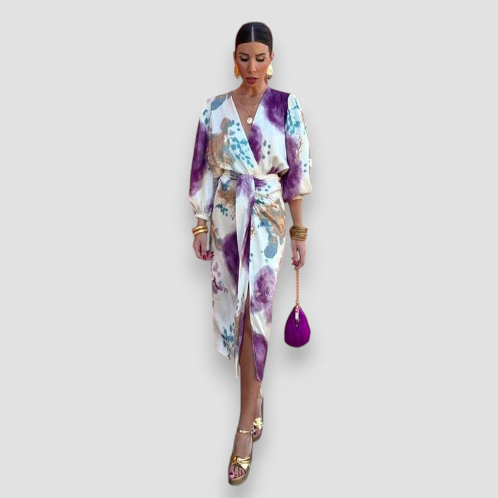 Larissa™ | Stylish V-Neckline Dress